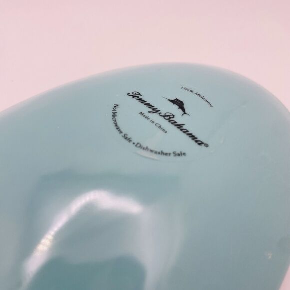 Tommy Bahama Salad Server Melamine Spoon Fork Set Turquoise Crackle Style NEW - Picture 4 of 4